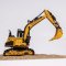 RoboTime 3D Rompecabezas de Madera Mecánico Excavadora