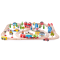 Bigjigs Rail Caminho de Ferro de Madeira Cidade e Aldeia 91 Peças
