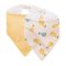PETITE&MARS Bryndák bandana Luke 2 ks Beige Pears&Intense Ochre 3m+