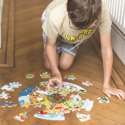 Bigjigs Toys Okrugla podna slagalica Četiri godišnja doba 50 dijelova