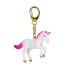 Mojo Porta-chaves Unicórnio a saltar rosa néon