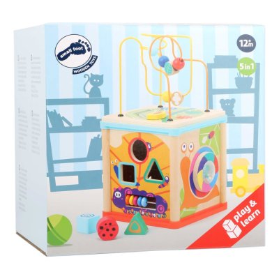 small foot Wooden Activity Cube Garden