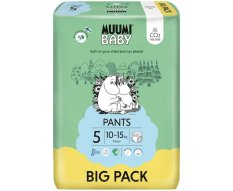 MUUMI Spodnie Baby 5 Maxi+ 10-15 kg (54 szt.), majteczki ekologiczne