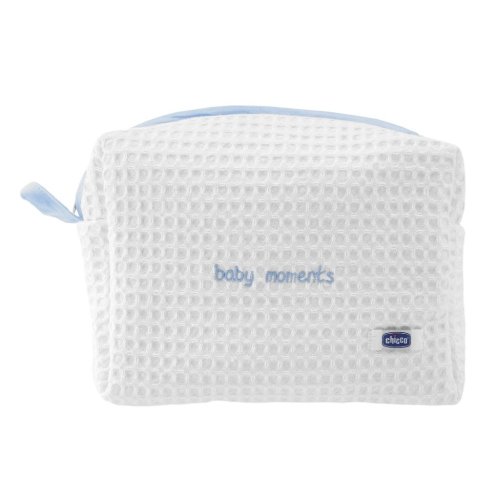 CHICCO Cosmetic pouch with zip - Set Baby Moments blue