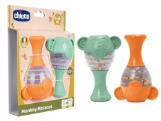 CHICCO Grzechotka Marakasy Małpka Eco+ 6m+