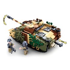 Sluban Army N38-B0858 Camouflaged Armored Tank