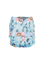 Fralda de bambu crescentes- Lama sorridente