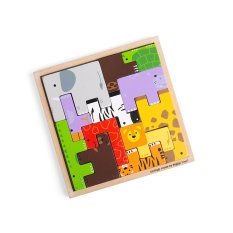 Bigjigs Toys Puzzle de bloques de madera con animales de safari