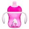 CHICCO Trainingsbecher mit Henkel 200 ml rosa 6m+