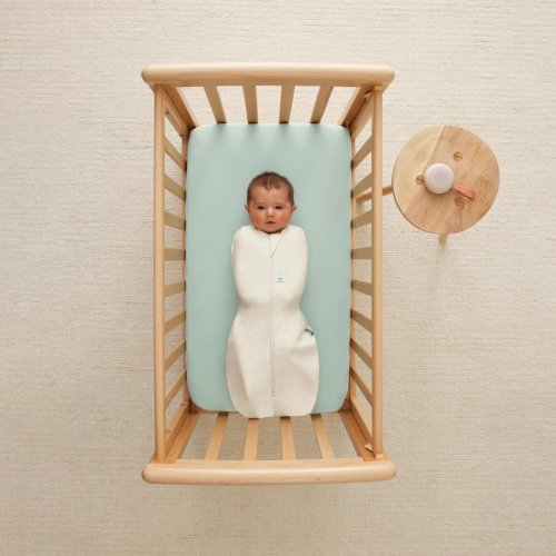 ERGOPOUCH Σφουγγάρι και υπνόσακος 2 σε 1 Cocoon Oatmeal Marle 3-6 m, 6-8 kg, 0,2 tog