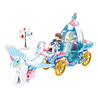 Sluban Winterfeen M38-B0896 Kutsche mit magischem Einhorn