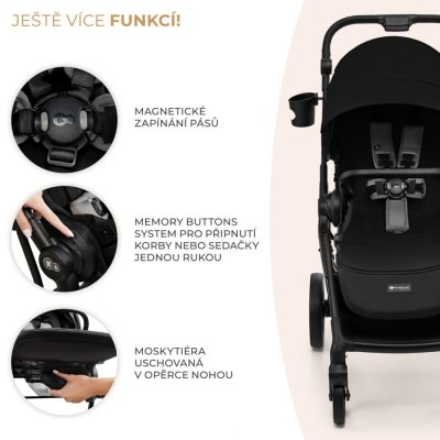 KINDERKRAFT SELECT Sportkinderwagen Yoxi Pure Black