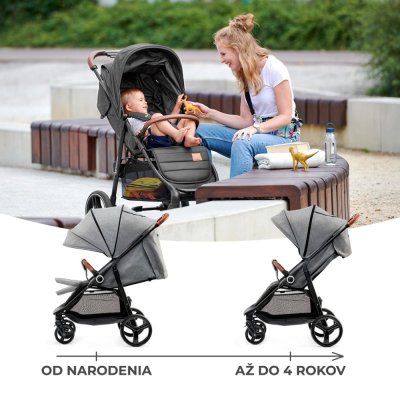 KINDERKRAFT Sportkinderwagen Grande Plus Grau