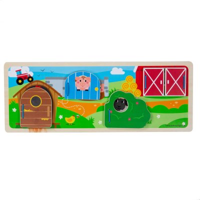 Bigjigs Toys Puzzle sensorial Granja