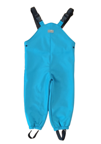 Monkey Mum® Spodnie na szelkach softshellowe z membraną - Wesoła jaszczurka