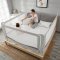 Protecție laterală pat Monkey Mum® Premium - 200 cm - gri deschis