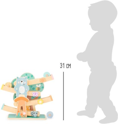 small foot Drvena staza u pastelnim bojama