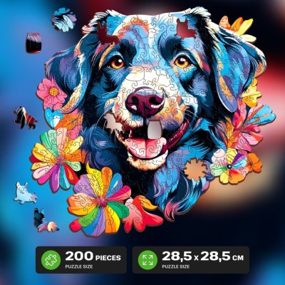 EscapeWelt Drewniane puzzle Pies 200 elementów
