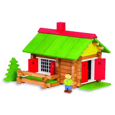 Jeujura Jeu de construction en bois 100 pièces