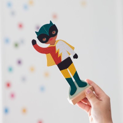 Petit Collage Puzzle magnetyczne - Superbohaterowie