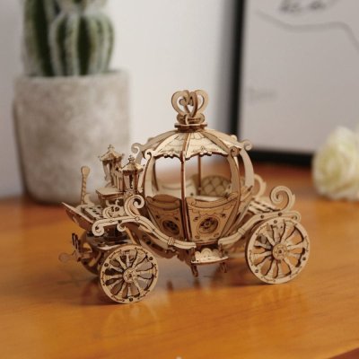 RoboTime Drewniane puzzle 3D Bajkowa karoca
