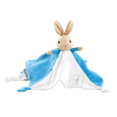 Rainbow Doudou en peluche lapin Flopsy bleu