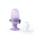 BABYONO Silikon-Schnuller zum Füttern von Flower Violet 6m+