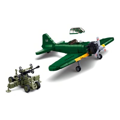 Sluban WWII M38-B1108 Samolot myśliwski Mitsubishi A6M Zero