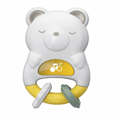 CHICCO Grzechotka i lampka nocna Niedźwiadek 2w1 0m+