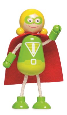 Tidlo Figuras de Madera Superhéroes