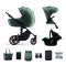 KINDERKRAFT SELECT Kinderwagen kombiniert 3 in 1 Prime 2 Dunkelgrün, Premium