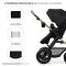 KINDERKRAFT Kombi-Kinderwagen Moov 2 Air 3in1 Pure Black