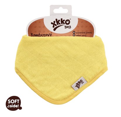 KIKKO Bavoir/écharpe Bambou Coloris (1 pc) – citron