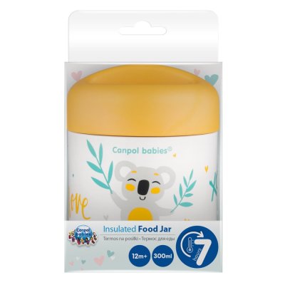 CANPOL BABIES Thermoskanne für Lebensmittel Exotische Tiere 300 ml