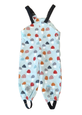 Monkey Mum® Softshell bib pants with membrane - Colourful Mushrooms