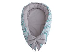 Gniazdko niemowlęce - Cykcak Mint Grey