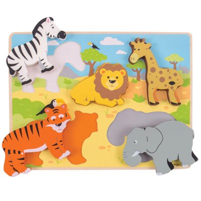 Bigjigs Toys Safari Formpussel