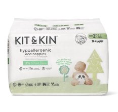 KIT & KIN Pañales desechables eco 2 (4-8 kg) 38uds