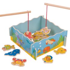 Bigjigs Toys Magnetno lovljenje ribic morje
