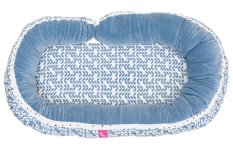 MOTHERHOOD Babynest och Juniorkudde 2 i 1 Blå Klassiker ny