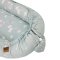 Nido EKO para bebé de algodón reversible Dogs Stars Mint 90x60 cm