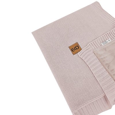 EKO Manta de bambu com forro de veludo Rose Pink 100x80 cm
