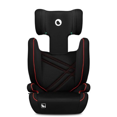 LIONELO Bilbarnstol Hugo i-Size (100-150 cm) Sporty Black Red