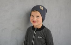 Beanie slouch warm - grau