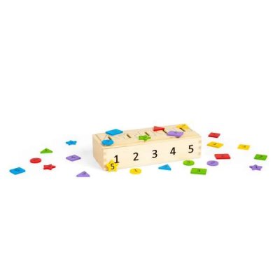 Bigjigs Toys Sortator de culori, forme și numere