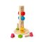 Bigjigs Toys Dřevěná věž s maticemi a šrouby