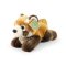 Rappa Plyschpanda röd liggande 20 cm ECO-FRIENDLY