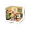 RoboTime 3D Holzpuzzle Miniaturhaus Hongkong Café