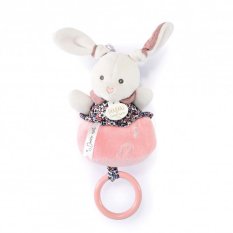 Doudou Poklon set - Plišani zečić koji svira melodiju ružičasti 20 cm