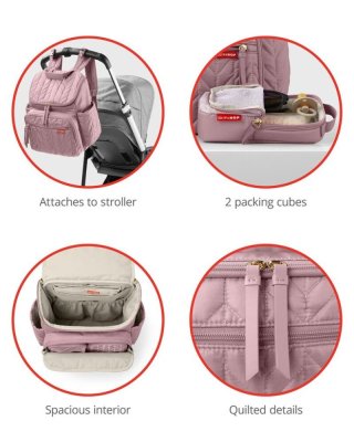 SKIP HOP Mala de Maternidade/Mochila Forma Muave Mist